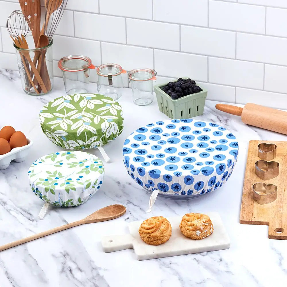 Cotton Dish Covers, set of 3