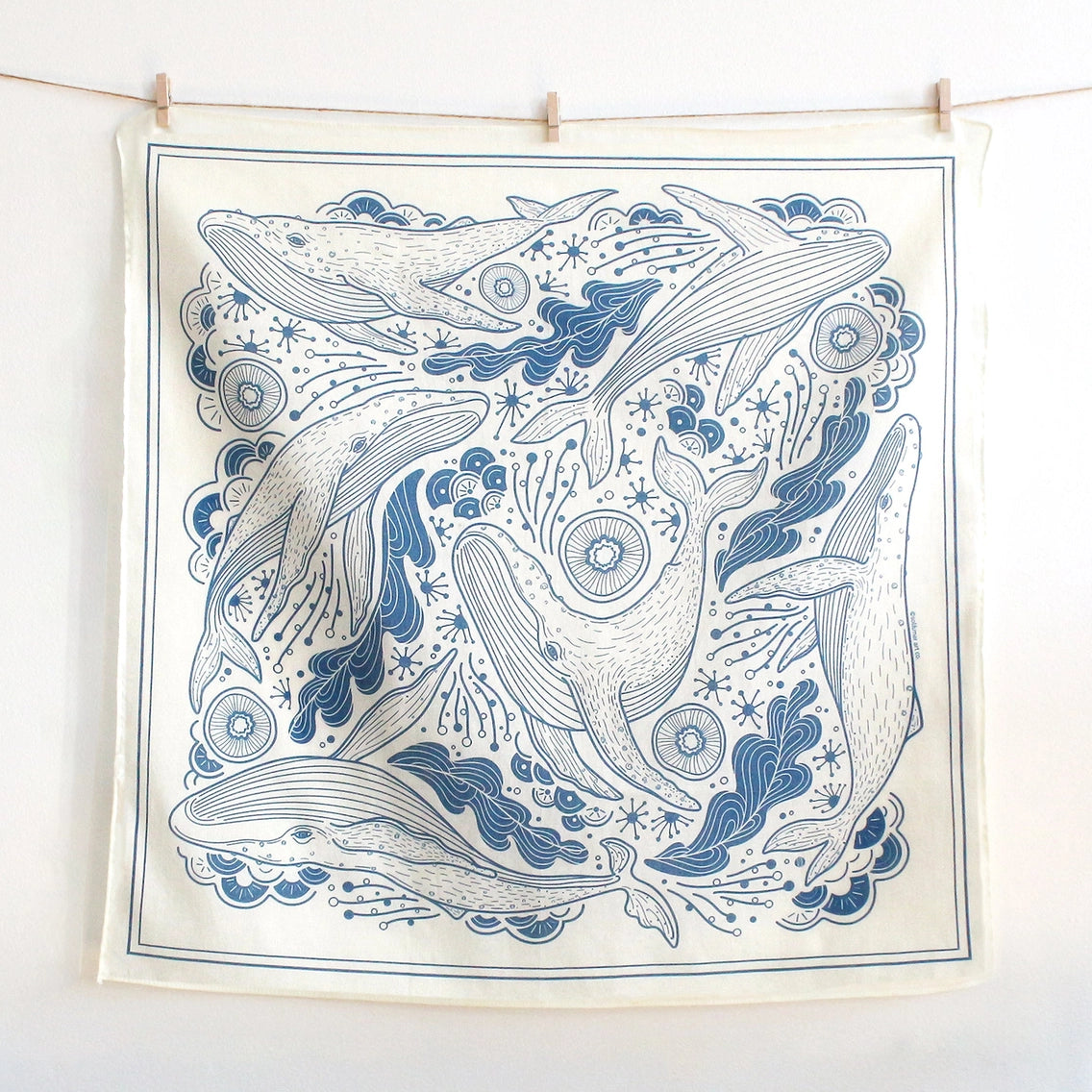 Whale and the Ocean Bandana Scarf