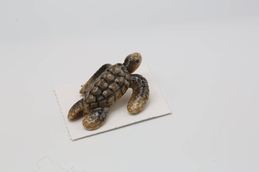 Dream Sea Turtle Baby Porcelain Miniature