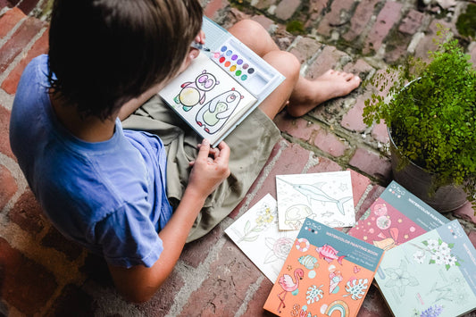 Watercolor Book and Paint Set - Animal Kingdom