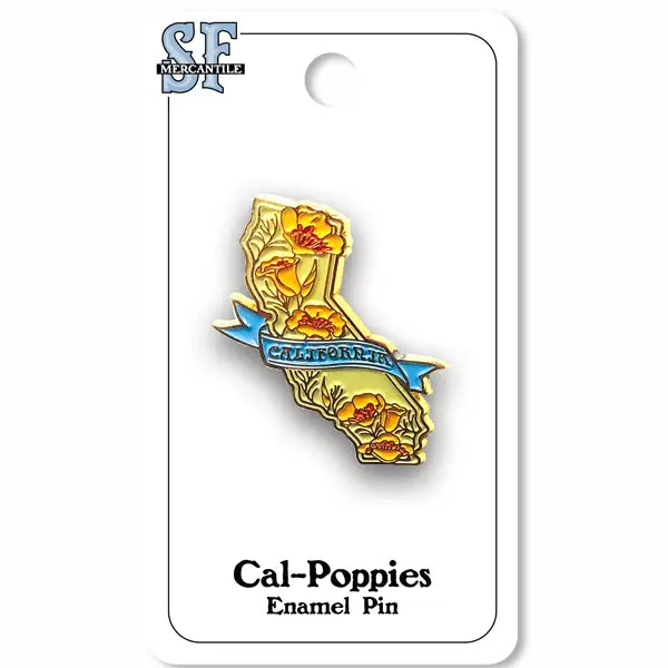 California Poppies Enamel Pin
