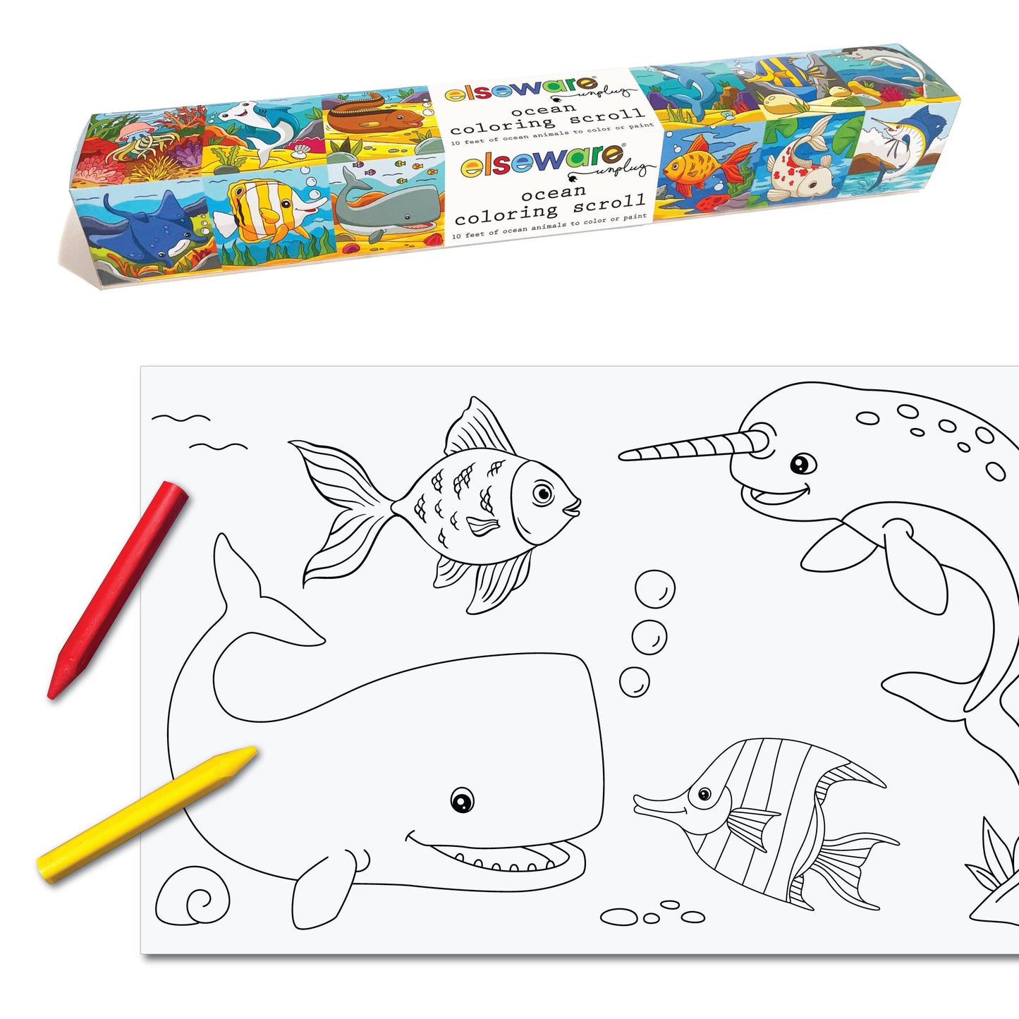 Coloring Scroll - Ocean