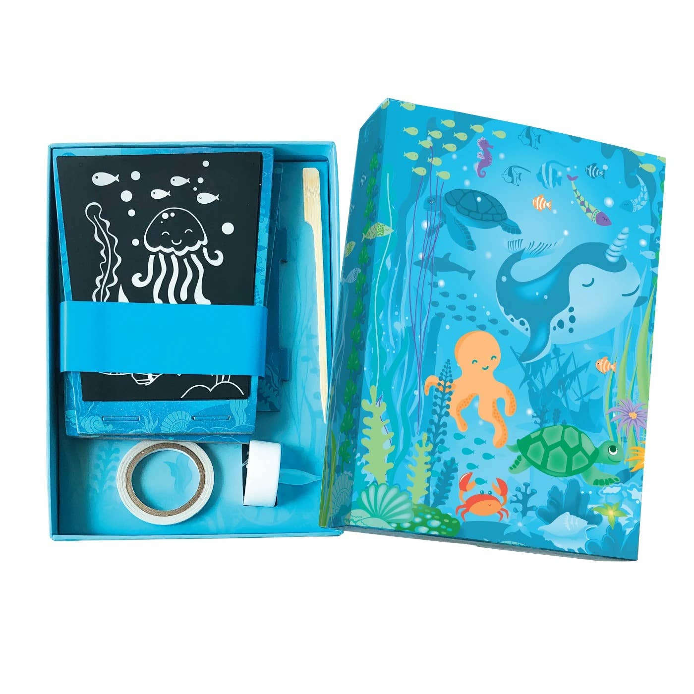 Totally Twilight Sea Life Scratch Art Lantern