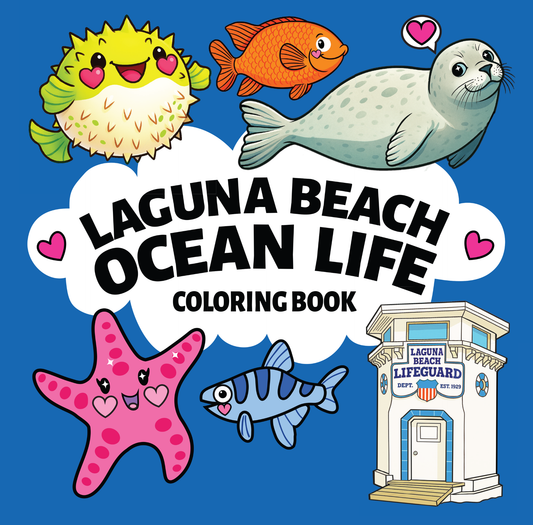 Laguna Beach Ocean Life Coloring Book