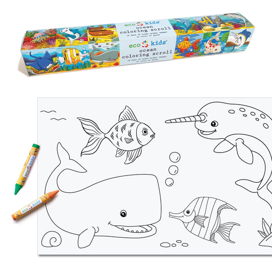 Ocean Coloring Scroll & Pencil Set