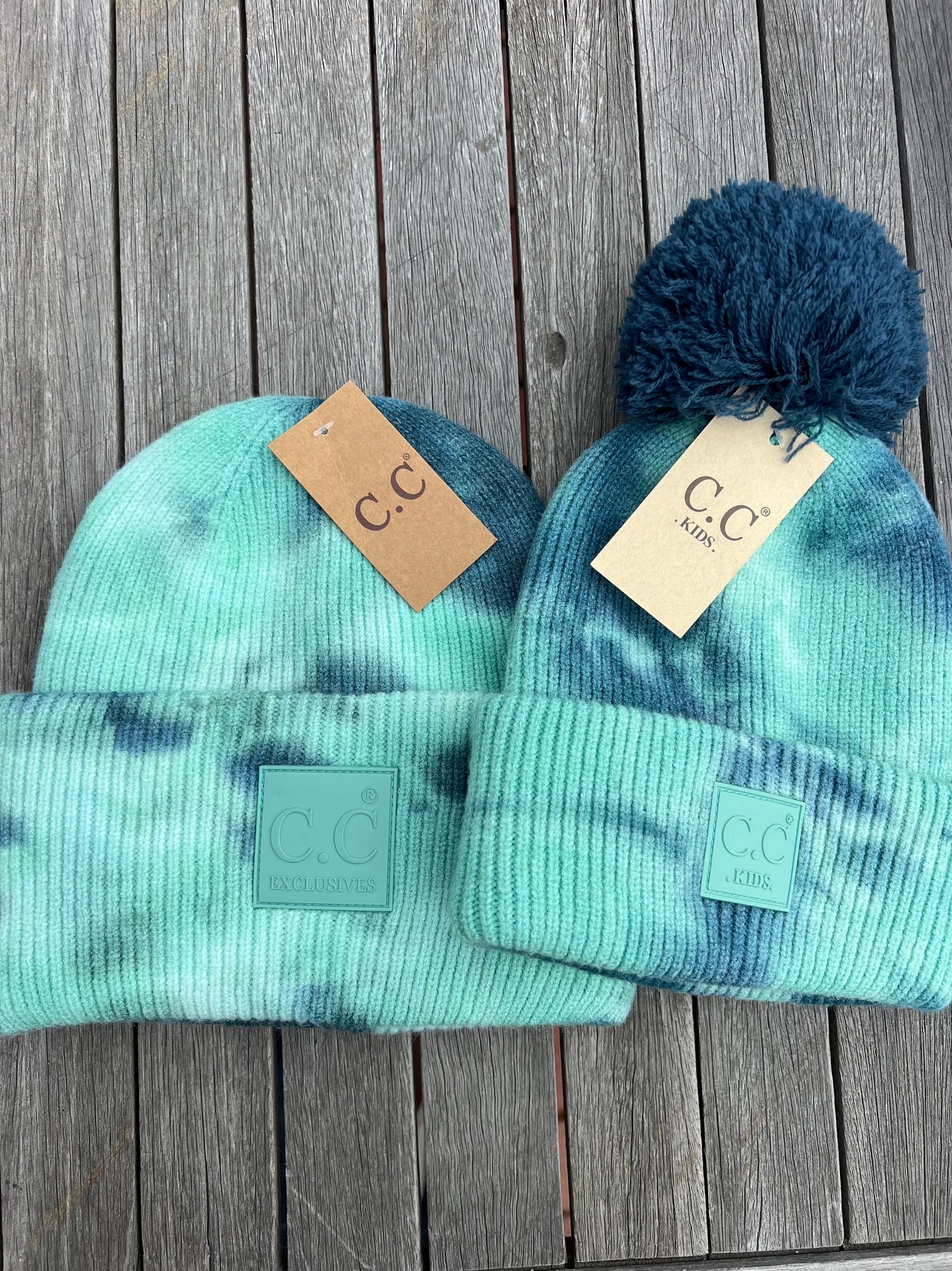 PMMC Logo Beanies Ocean Tie Dye