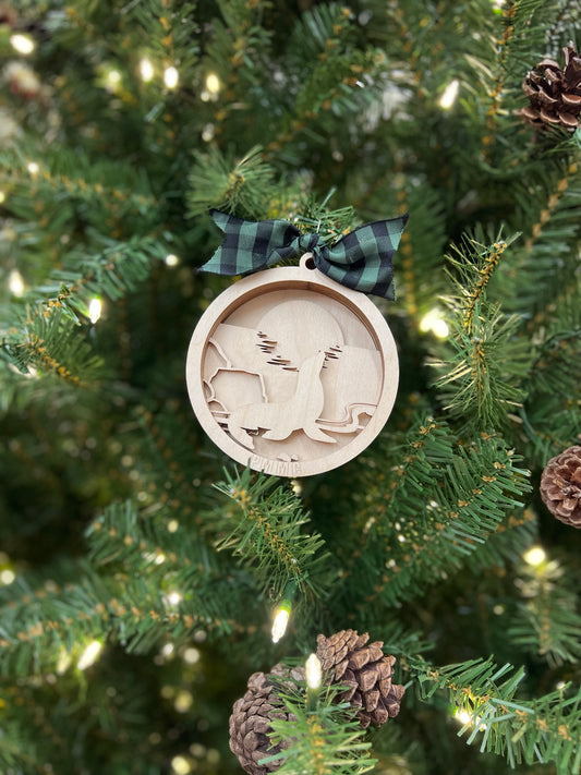 PMMC Wood Sea Lion Ornament