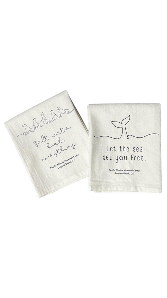 PMMC Tea Towel and Swedish Dishcloth Set