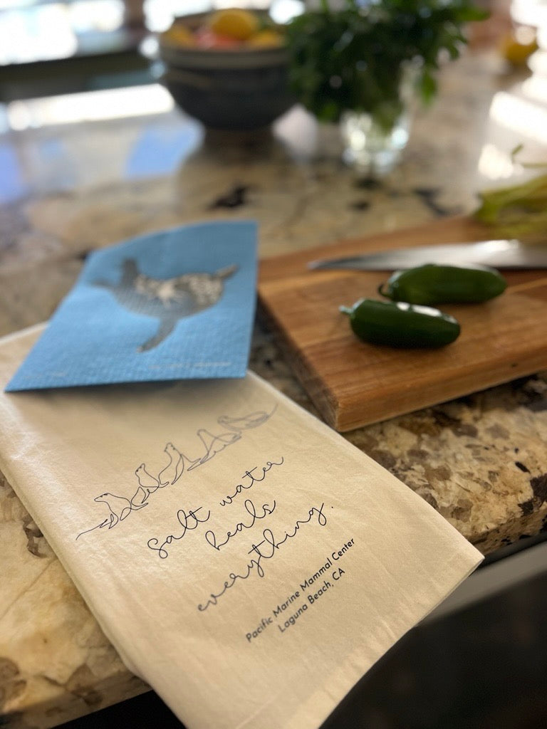 PMMC Tea Towel and Swedish Dishcloth Set