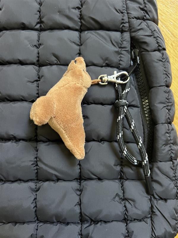 Quilted Carry-all Bag with Sea Lion Bag Charm