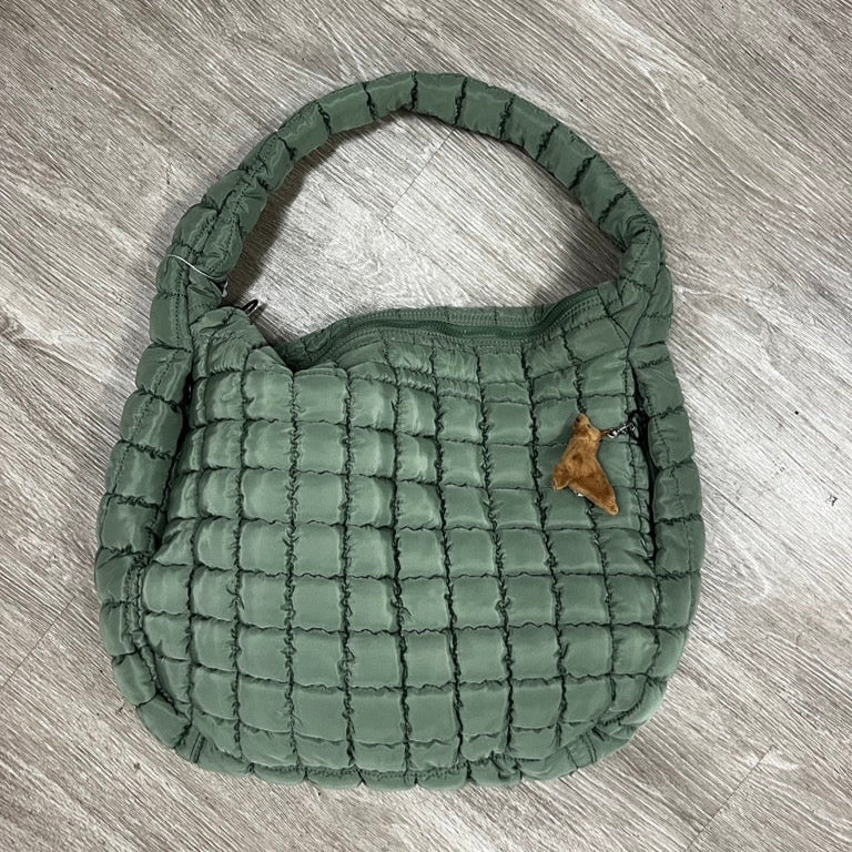 Quilted Carry-all Bag with Sea Lion Bag Charm