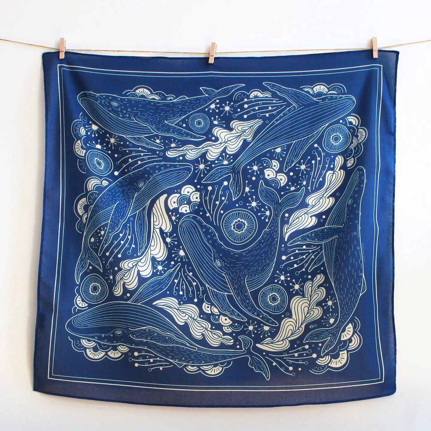 Whale and the Ocean Bandana Scarf