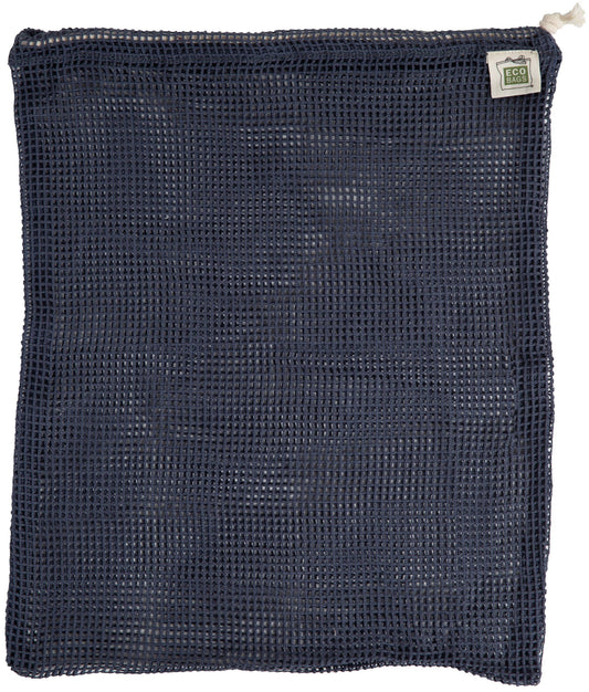 ECOBAGS Organic Mesh Produce Bag / Sack - Medium: Storm Blue