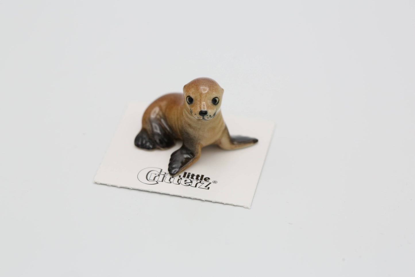 Rocky Sea Lion Pup Porcelain Miniature