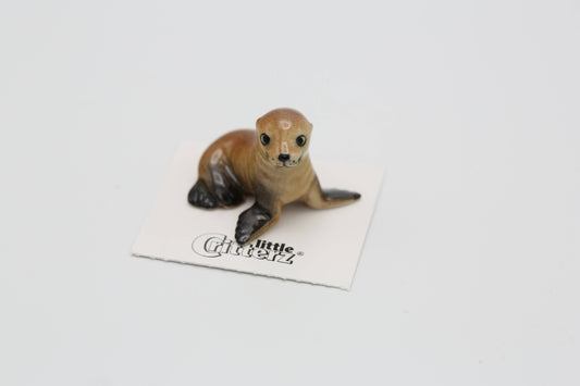 Rocky Sea Lion Pup Porcelain Miniature