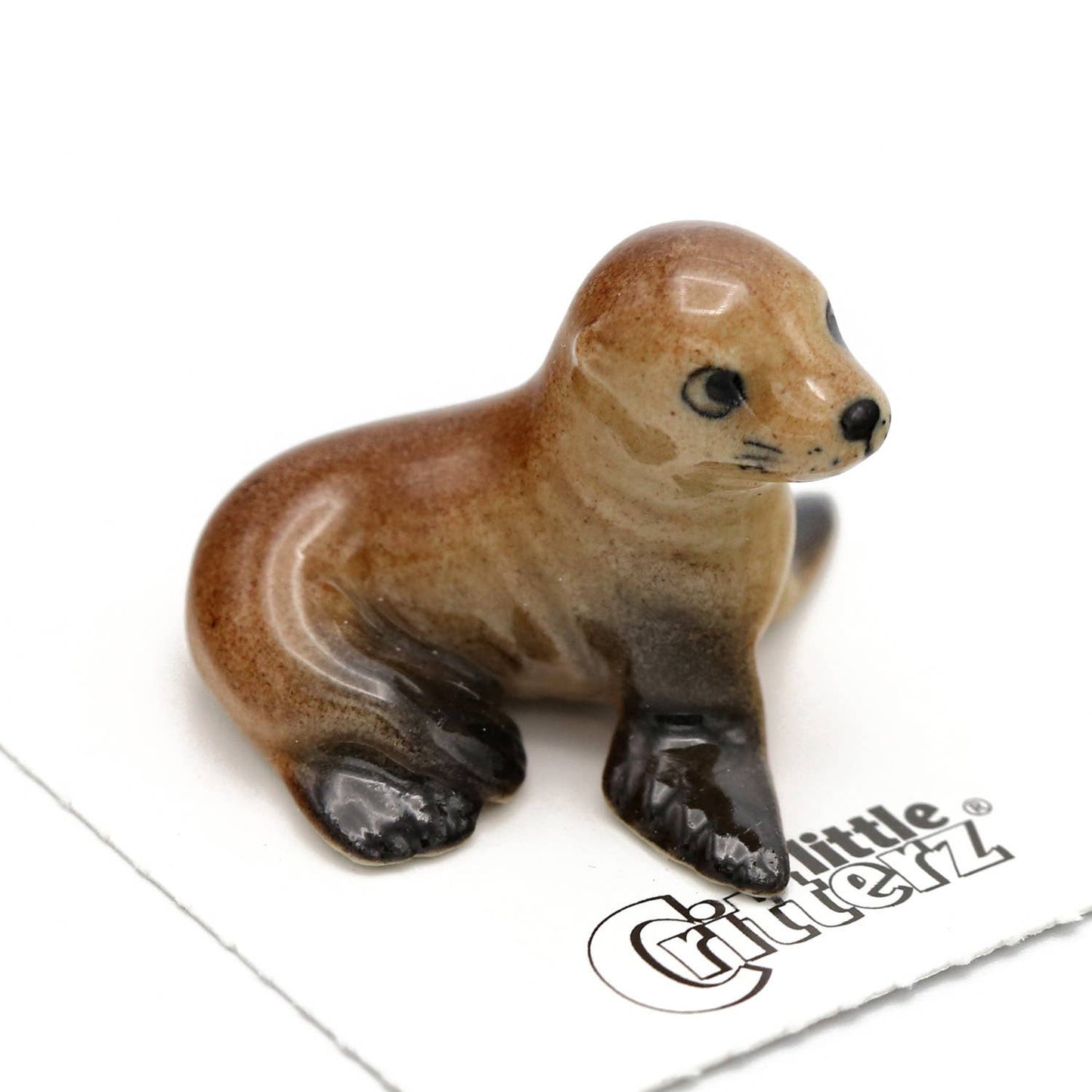 Rocky Sea Lion Pup Porcelain Miniature