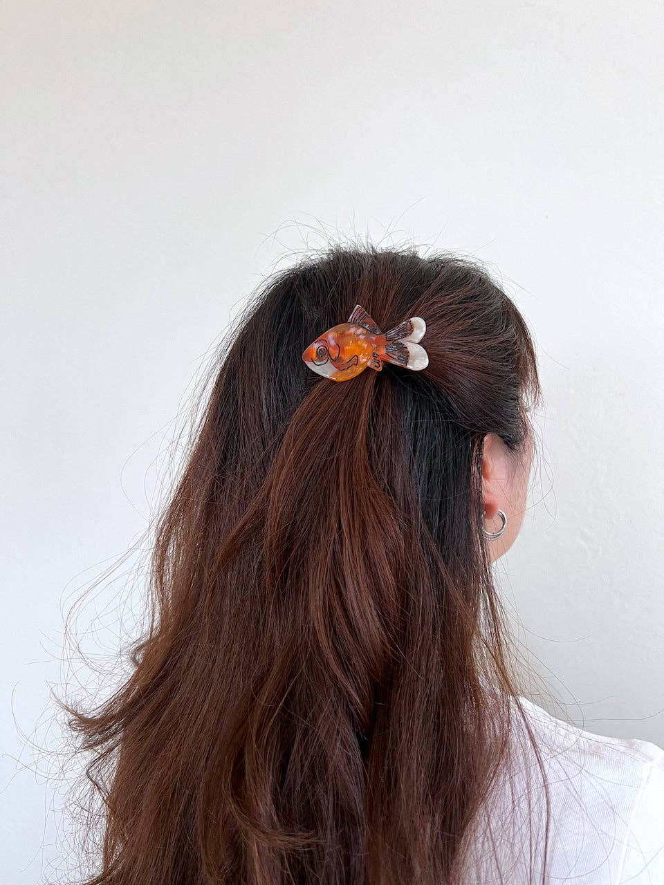 Hand-painted Goldfish Barrette Hair Clip | Eco-Friendly