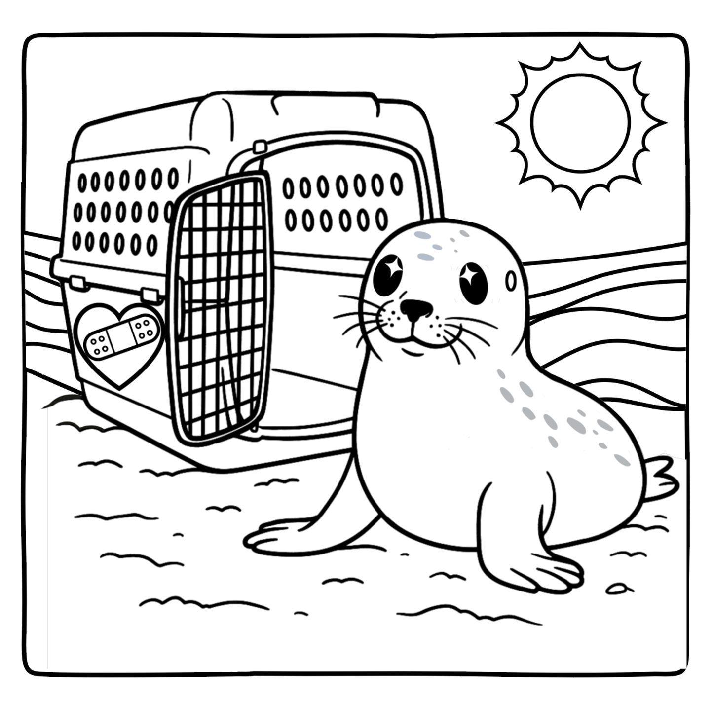 Laguna Beach Ocean Life Coloring Book