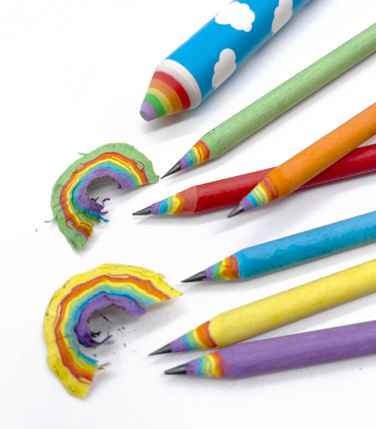 Recycled Rainbow Pencils