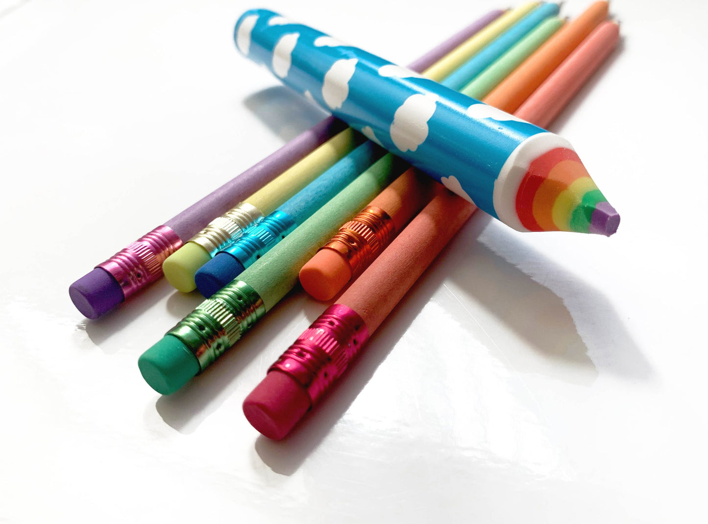 Recycled Rainbow Pencils