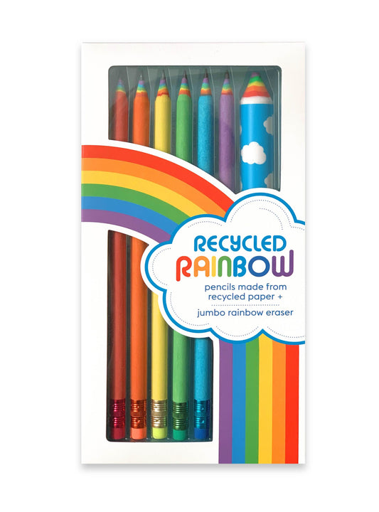 Recycled Rainbow Pencils