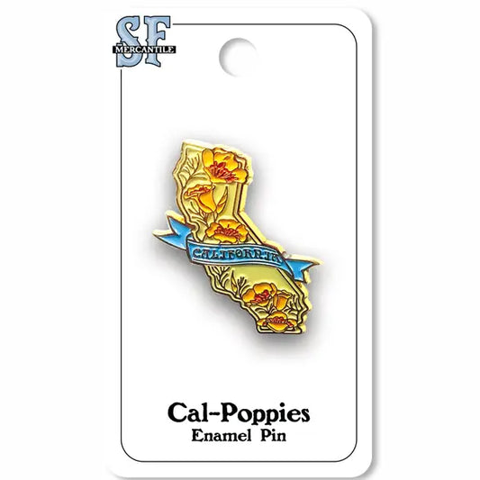 California Poppies Enamel Pin