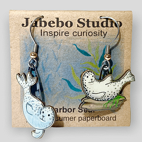 Jabebo Earrings - Recycled Cereal Boxes