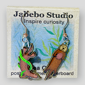 Jabebo Earrings - Recycled Cereal Boxes