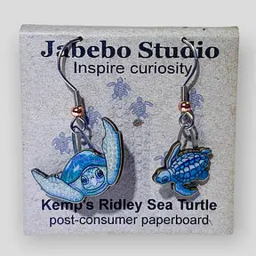 Jabebo Earrings - Recycled Cereal Boxes